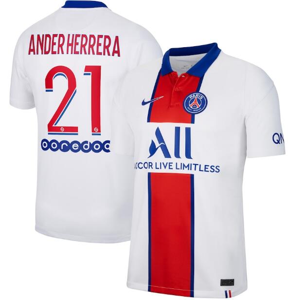 PSG Away Kit Soccer Jersey Ander Herrera 21 2020/21